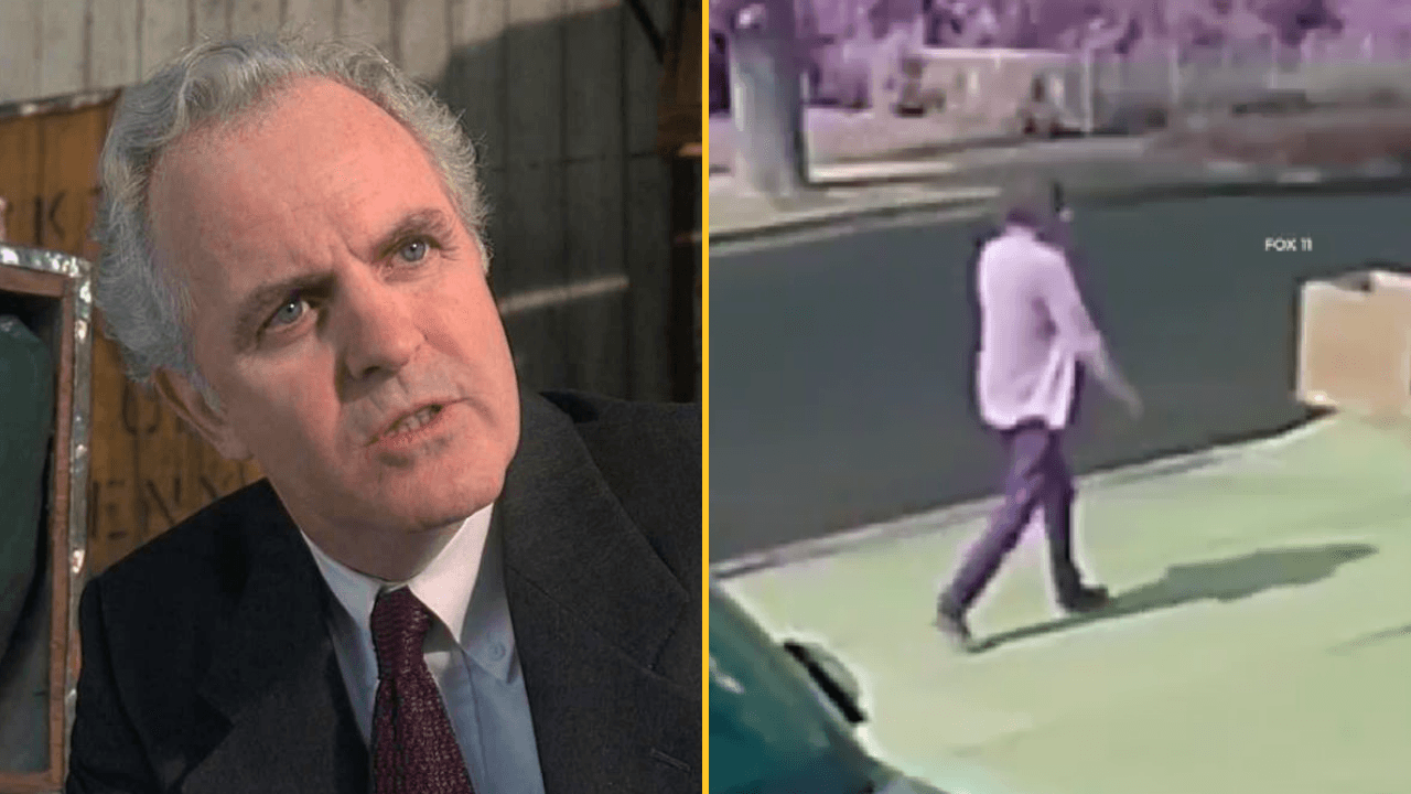 Surveillance footage shows James Handy murder suspect moments after actor’s fatal stabbing