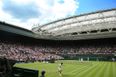 Pic: Not everyone was enthralled by the action on centre court today