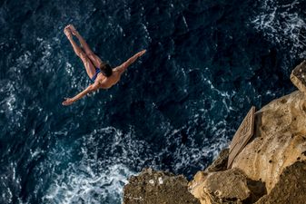 Vine: Some action from the Red Bull Cliff Diving World Series