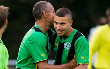 Picture: Henrik Larsson comes out of retirement to play alongside his son