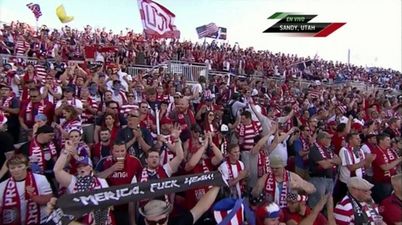 Pic: Team America inspired scarf at Team America – Honduras game last night