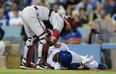 Video: Baseball player takes a fast ball to the face, sparking a huge brawl