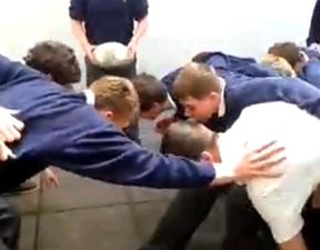 Video: A simple but quite brilliant rugby prank in an Irish schoolyard