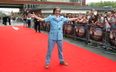 Steve Coogan wore this quite brilliant suit to the Alan Partridge: Alpha Papa premiere today