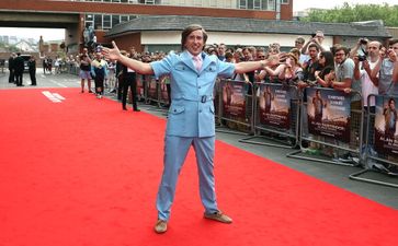 Steve Coogan wore this quite brilliant suit to the Alan Partridge: Alpha Papa premiere today