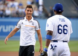 Video: Cristiano Ronaldo can’t throw a baseball nearly as good as he can kick a football