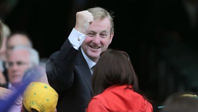 Pic: Epic photobomb by Enda Kenny at Croke Park yesterday