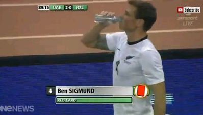 Video: New Zealand player plants shocking two-foot stamp on UAE striker