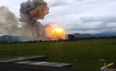 Video: Incredible footage of huge explosion at a Colombian gunpowder factory