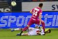 Video: Goalkeeper suffers nasty injury after ‘studs in the face’ collision in Switzerland