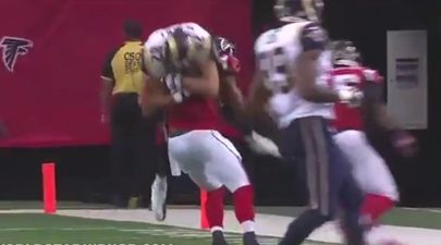 Video: Huge WWE-style tackle from the NFL last night, complete with good ol JR on commentary