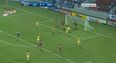 Video: The crossbar challenge – Asian side rattle the bar three times in three seconds