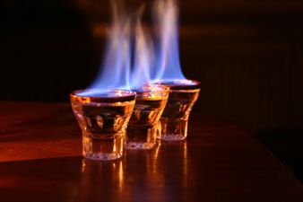 Video: Flaming shot attempt goes horribly, horribly wrong