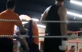 Video: Boxer acts the ass in the ring, referee jumps in from crowd and suplexes him
