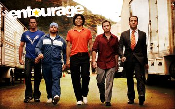 Pics: Thierry Henry hanging out on set with the stars of the Entourage movie