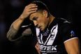 Video: Embarrassing slip costs Sonny Bill Williams a try at the Rugby League World Cup