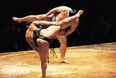 GIF: Ever seen a sumo wrestling ref take a somersault kick to the face? Right this way