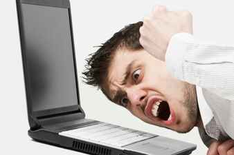 Video: This Cork student takes his frustration out on his laptop