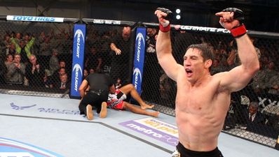 Video: A hell of a left hand ended a UFC fight last night