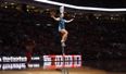 Video: We’re bowled over by this acrobat’s incredible half time show