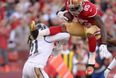 Pics: Vernon Davis showed some great acrobatic skills yesterday