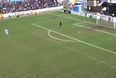 Video: Look what the wind did to this kick-out during a League Two game on Saturday