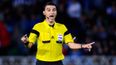 Vine: Referee in Swansea/Napoli almost takes a tumble but stays on his feet in hilarious fashion