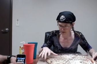 Video: Competitive eater Molly Schuyler devours 16-inch pizza in just over a minute