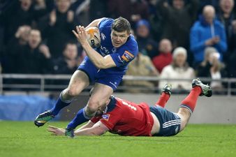 Pic: BOD performs a super-sneaky photobomb as fan poses for snap with Rob Kearney