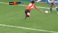 ICYMI: Japanese rugby player makes a complete and total mess of swan-dive finish