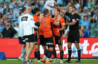 Video: Brisbane Roar player guilty of the most over-the-top faking of an injury you’ll ever see