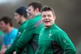 Pic: Ouch. Brian O’Driscoll suffered a very nasty-looking mouth wound at training today