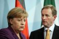 Pics: There are two brilliant Enda/Merkel caricatures outside Government Buildings at the moment