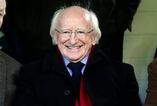 Just the President of Ireland queuing for an ATM on Baggot Street, as you do
