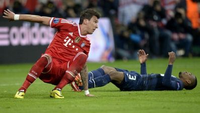 Vines: Patrice Evra gives United a lifeline before Bayern equalise just seconds later
