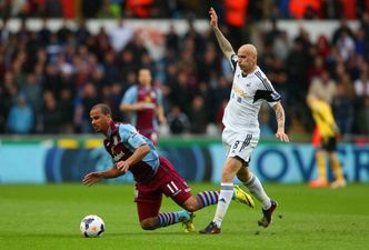 Vine: Jonjo Shelvey has just scored a 50-yard volley against Aston Villa