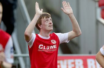 Video: Chris Forrester’s 45-yard volley goal for St Pats was something else