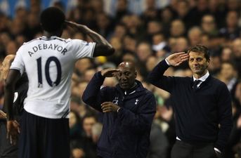 Vine: John O’Shea was not one bit impressed by Sherwood and Adebayor’s celebratory salute last night