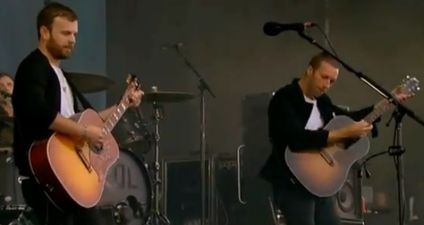 Video: Coldplay’s Chris Martin joined Kings of Leon on stage at the weekend