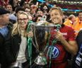 Video: Jonny Wilkinson gets rudely blanked by Billy Vunipola after the Heineken Cup Final