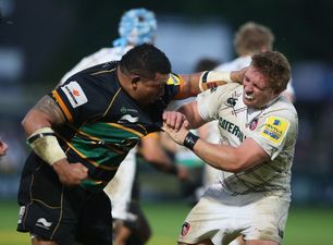 Tom Youngs and Salesi Ma’afu settle their differences after Friday punch-up