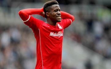 Pic: Wilfried Zaha is definitely the right man to advertise this company’s brand of incredibly tight support shorts