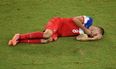 Vine: Clint Dempsey cops a massive kick in the head