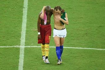 Vine: Football players swapping shirts is one thing but swapping shorts is just plain silly
