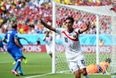 Vine: Bryan Ruiz puts Costa Rica ahead against Italy as his header barely crosses the line