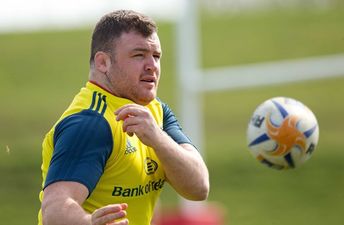 Pic: We doubt Dave Kilcoyne will be too happy with the snap Simon Zebo took of him in Argentina