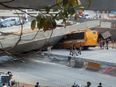 Terrible scenes in World Cup host city Belo Horizonte as a motorway collapses on a bus