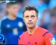 Vine: Match referee sorts his hair out after catching sight of himself on the big screen