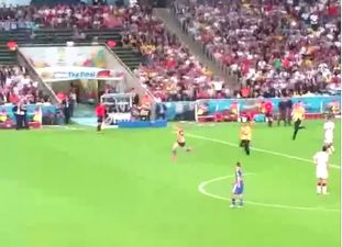 Video: LeBron James films the World Cup Final pitch invader, thinks it’s hilarious