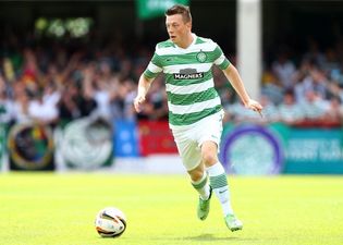 Video: Did anyone spot the Celtic fan taking a tumble after Callum McGregor’s winning goal this evening?